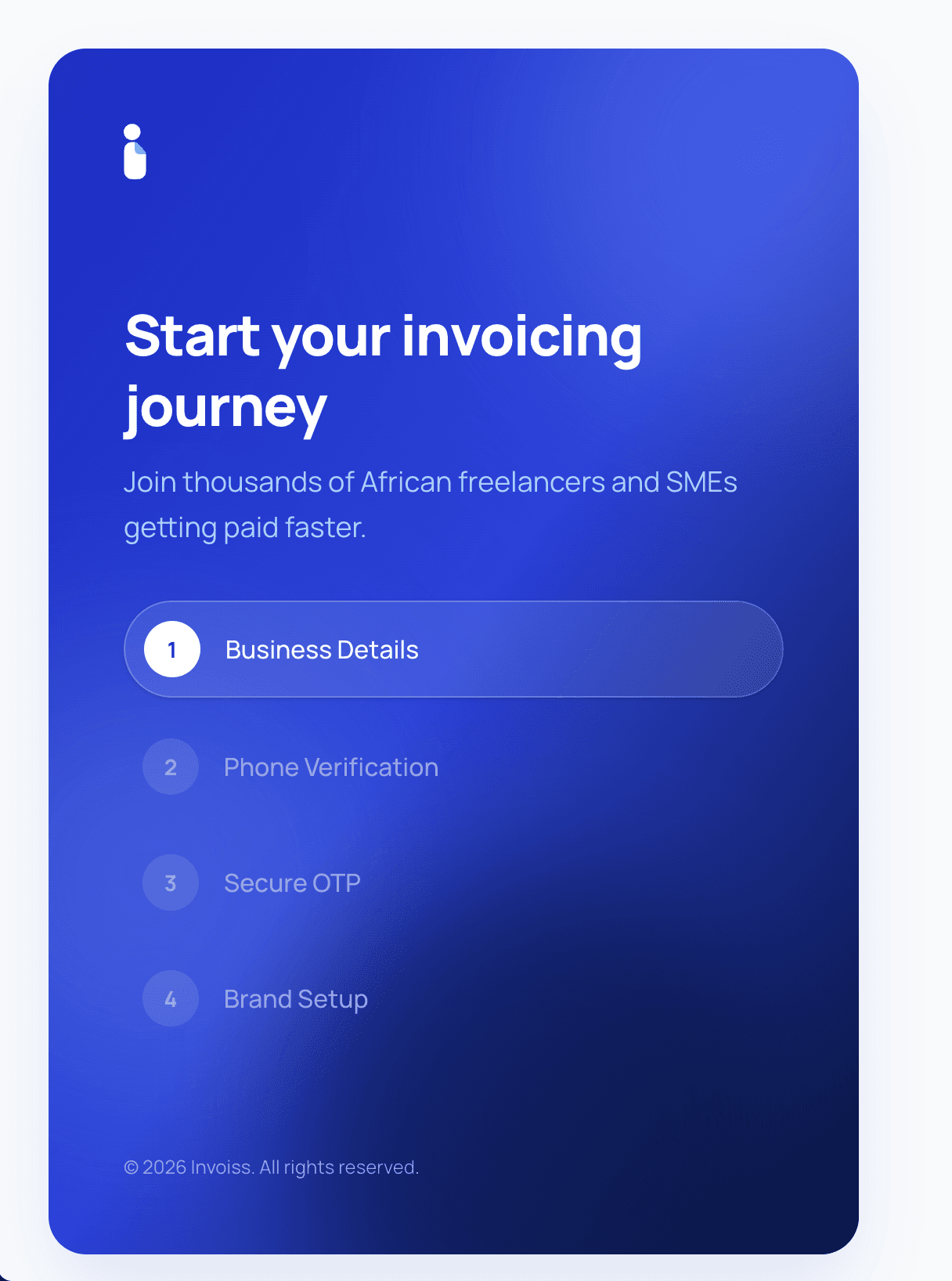 Create an account